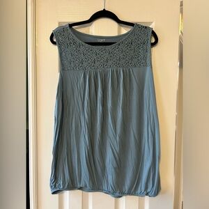 Loft outlet tank top with lace detail